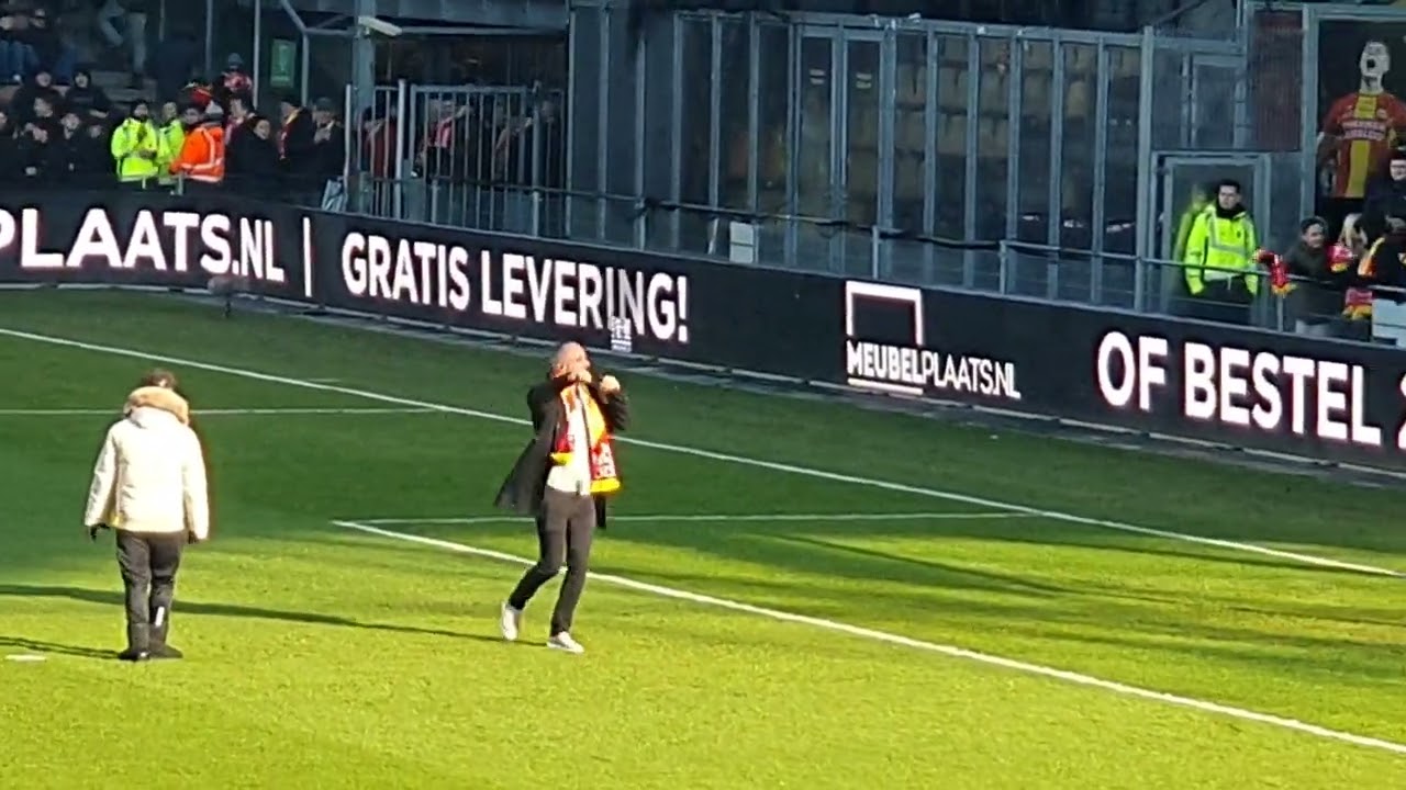 Jeffrey Pasie in het stadion