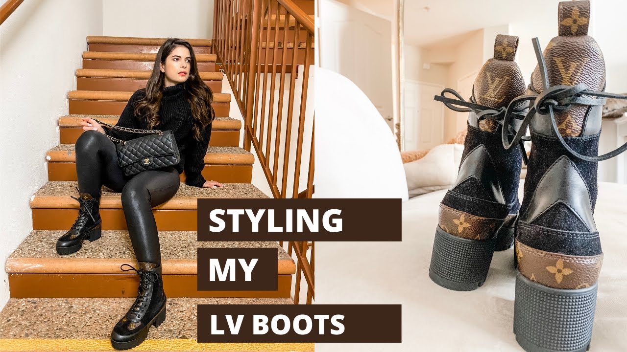 vuitton boots outfit