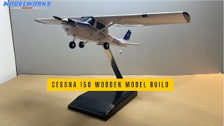 Wooden Cessna 150 Model Handcrafted Aviation Art
