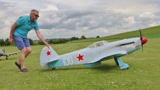 YAKOVLEV YAK-3 - 1:3.2 SCALE SCRATCH BUILT RC - 3W MOTOREN 150cc TWIN - MIKE AT NLMFC - 2021