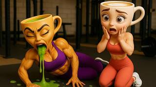 SIGMA GIRL x BALLERINA CAPPUCCINA: ENERGY DRINK | Horror Comedy Animation