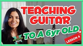 Teaching Guitar To A 6yr Old | SUPER SIMPLE !