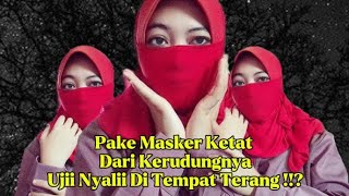 TUTORIAL PAKAI MASKER DARI KRUDUNGNYA UNTUK MENGHINDARI DEBU DI LUAR RUMAH 