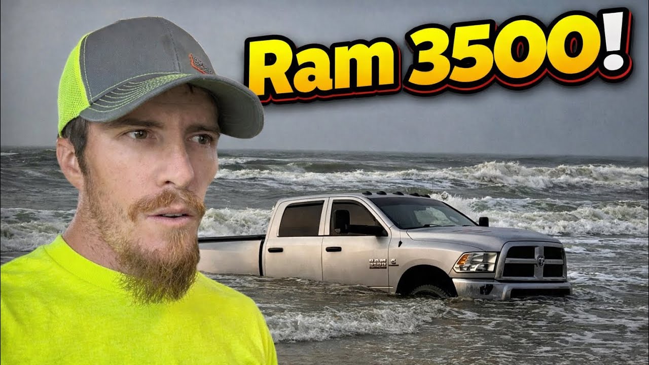 Ram 3500 Gets Flooded at the Beach!!