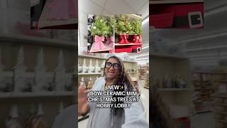 MINI BOW TREES: #christmas #decor #hobbylobby #shorts #shortvideos #trending #viral #reels #fyp