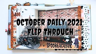 Full 2021 October Daily Talk Flip Through #octoberdailyflipthrough #octoberdaily