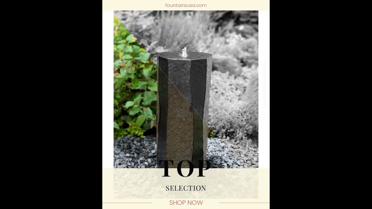 Easy Pro Pond Tranquil Décor Polished Side Basalt Fountain Kit