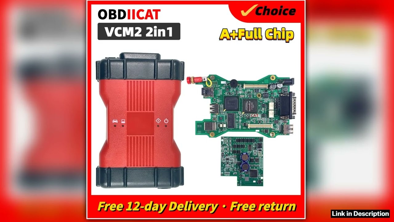 Top Quality VCM Full Chip Diagnostic Tools VCM2 IDS Interface Multilanguage Double PCB VCMII Scanne