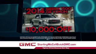It’s the Sterling McCall Buick GMC 2014 Clearance Event!