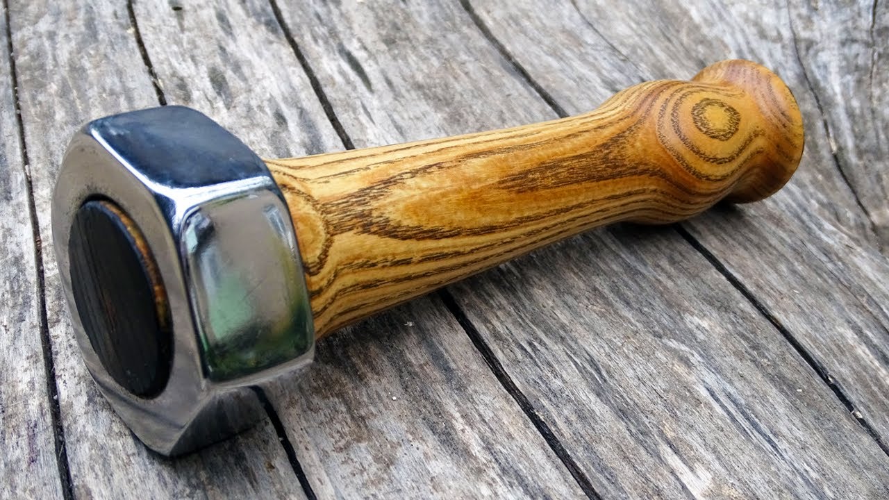 Токарный проект - молоток из гайки