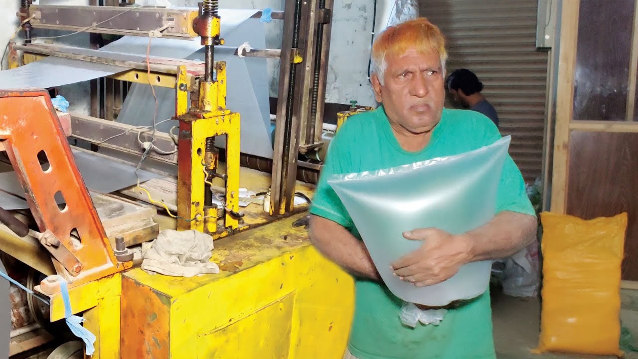 Mass Production of Polythene Shopping bags YouTube