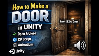 How to Make a Door in Unity | Open & Close Door(Beginner Friendly)#Unity#UnityTutorial#UnityDoor
