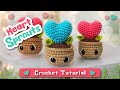 Heart Sprouts Crochet Tutorial Cute Valentine Amigurumi Plant