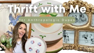 THRIFT WITH ME for Anthropologie dupes |INSANE lookalikes!