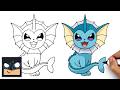How to Draw Vaporeon | Pokemon