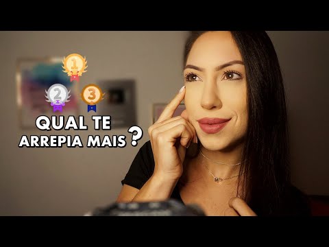 ASMR RANKING DE GATILHOS PARA TE APAGAR (qual te arrepia mais?) 😴