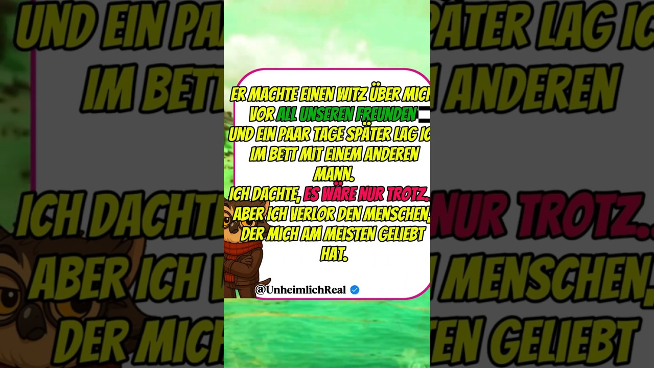 Ein einziger Satz… und ich zerstörte alles.