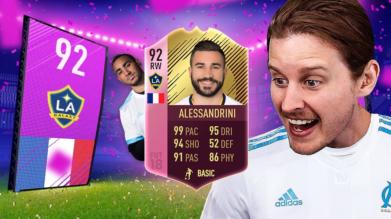 99 PACE FUTTIE WINNER 92 ALESSANDRINI! THE BEST MARSEILLE SQUAD! FIFA 18 ULTIMATE TEAM