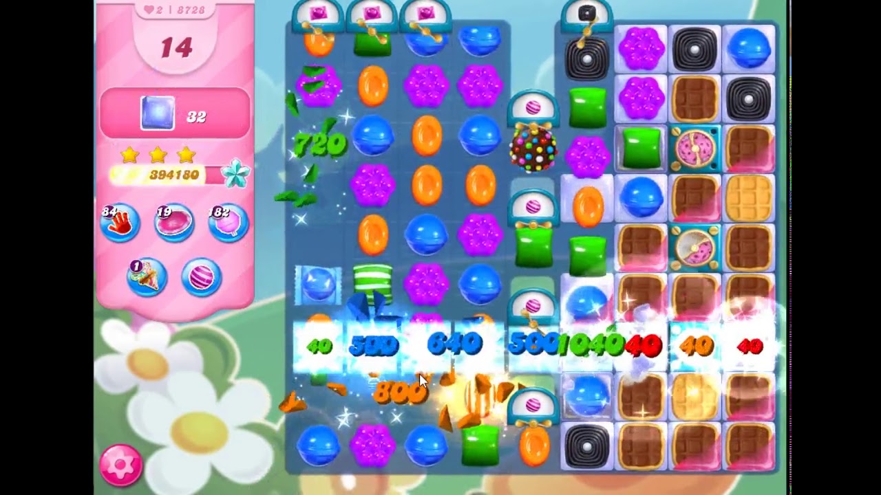 デキャンタ Candy Crush Saga Level 8728 - NO BOOSTERS | SKILLGAMING ✔️ - YouTube