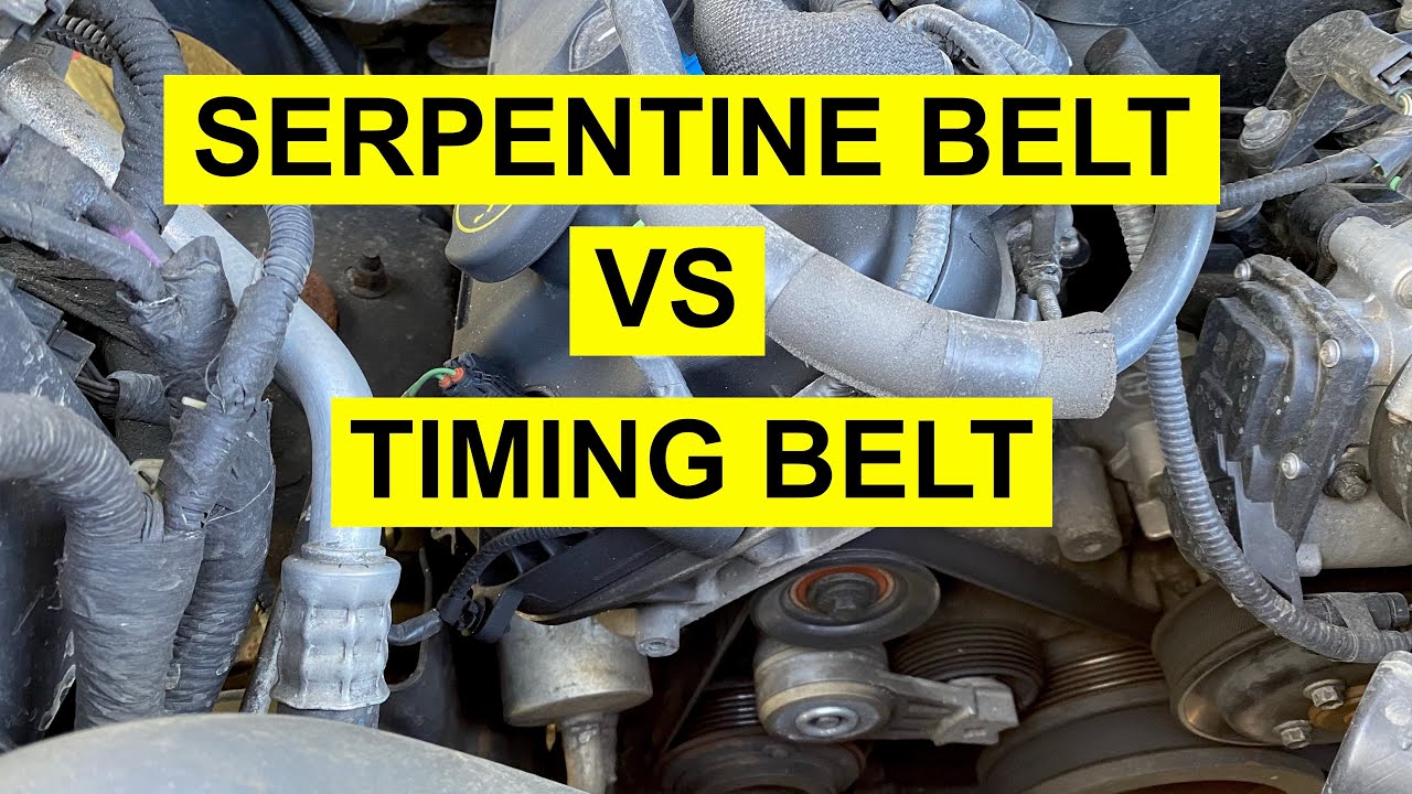 Serpentine Belt vs Timing Belt - What Is The Difference 