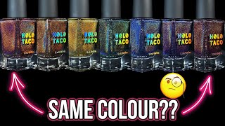 Holo Taco Dark Rainbow Collection  the Nail Art Tests!!