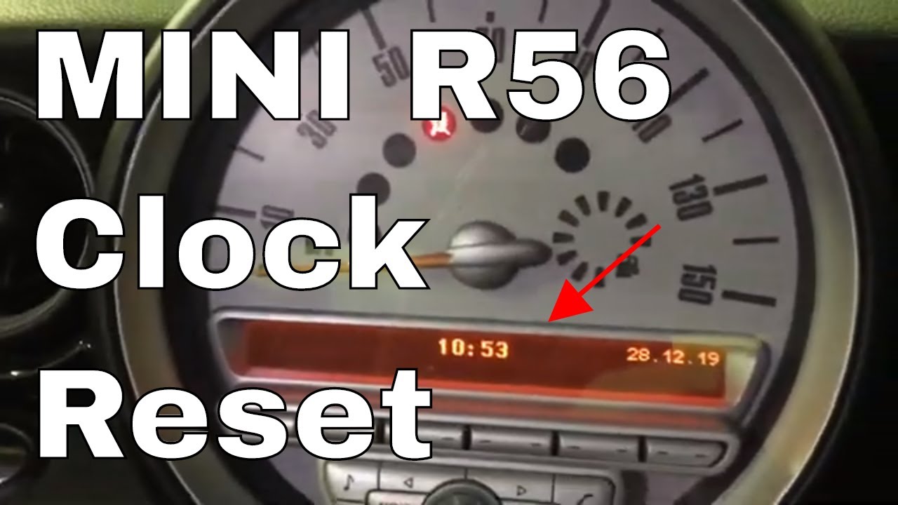 Mini Cooper S R56 R57 Clock Reset. Set the clock time. Change the clock