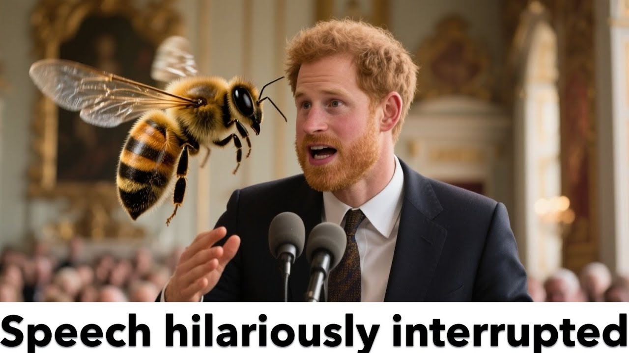 “Ouch, that bee! Prince Harry’s speech hilariously interrupted.” || Emotional Stories ||