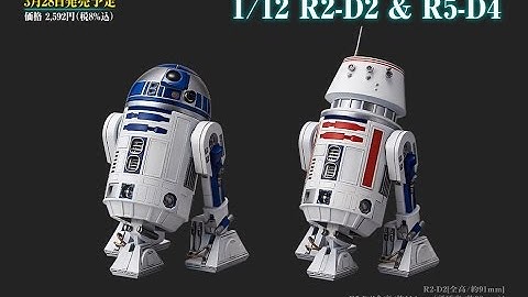 Star Wars Bandai 1/12 Scale Model Kit- R5-D4 & R2D2 Review