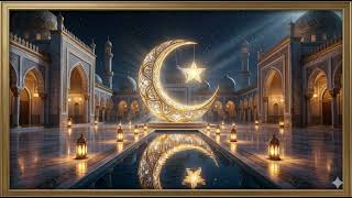 Golden Crescent Monument  Luxury Ramadan Frame TV Art 4K screenshot 1