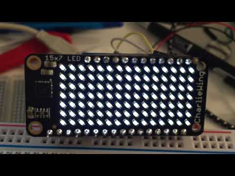 Adafruit CharlieWing 15x7 Test