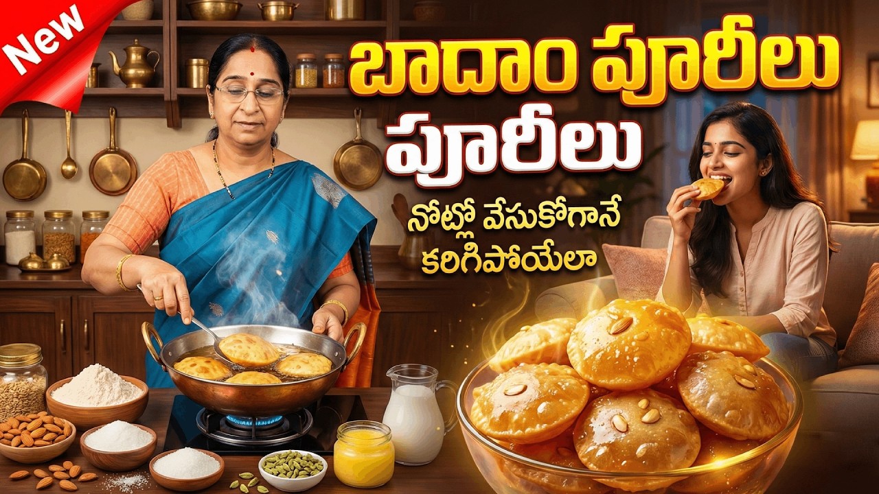 Crispy & Delicious Baadam Puurilu 😍 Healthy Almond Sweet Recipe | Homemade Special by Ramaa Raavi