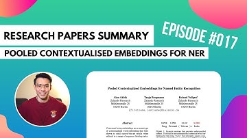 Pooled Contextualised Embeddings for NER | Research Papers Summary 017