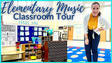 Elementary Music Classroom Tour // Simple classroom organization hacks, inexpensive decor, and more!