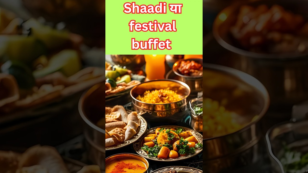Shaadi या festival buffet