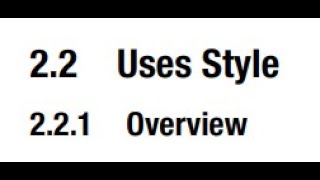 Uses Style | StyleModule | Chapter 2 | Software Architecture and Design