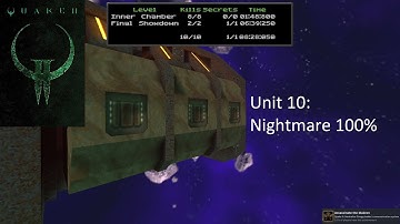 Quake II Enhanced. Nightmare 100% Unit 10 Walkthrough with commentary