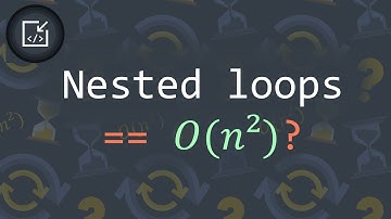 Nested loops == O(n²)? - Inside code