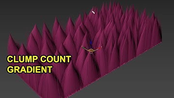 Ornatrix 3ds Max | Use Procedural gradient for Clump Count