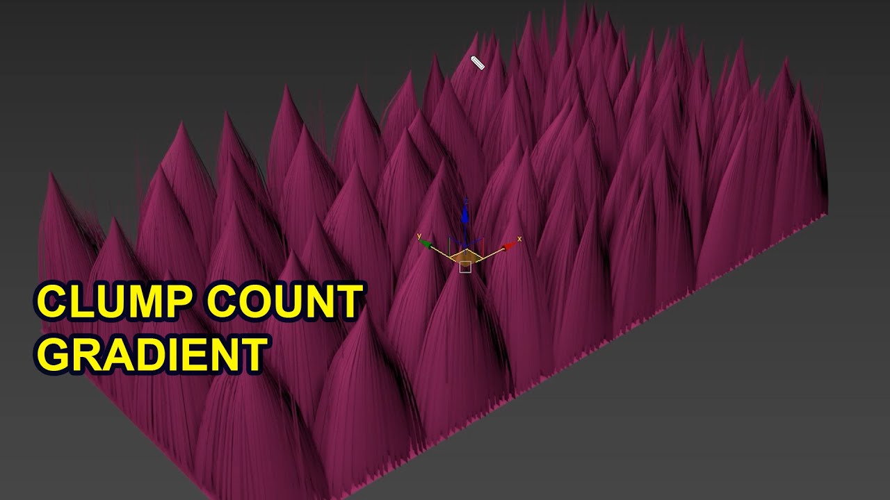 Ornatrix 3ds Max | Use Procedural gradient for Clump Count - YouTube