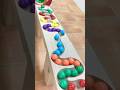 Marble Run ASMR ☆ HABA Wave Slop & Rainbow Arch, Mario Blog Case 110 #shorts #marble @marblesunsun