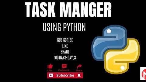 Build a Task Manager in Python | Full Project Tutorial for Beginners
