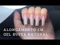 Alongamento em gel SUPER NATURAL *ATUALIZADO* ! O passo a passo mais fácil que vocês já viram 😍✨