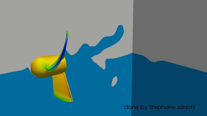 Surface Piercing Propeller CFD Simulation with OpenFOAM