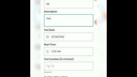 How to create MCQ test in Teachmint app
