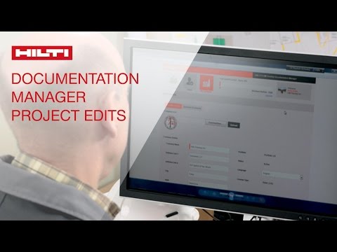 DEMO of the Hilti CFS-DM back office - project edits