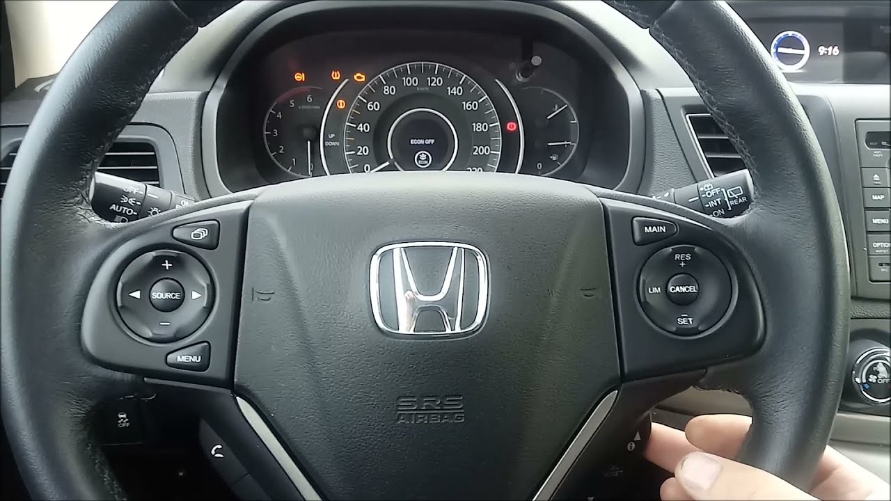 Tyre pressure monitoring reset | Honda CR-V 2012 - YouTube