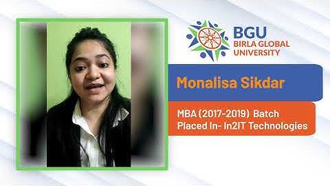 Student Testimonial | Monalisa Sikdar | MBA(17-19) |  In2IT Technologies