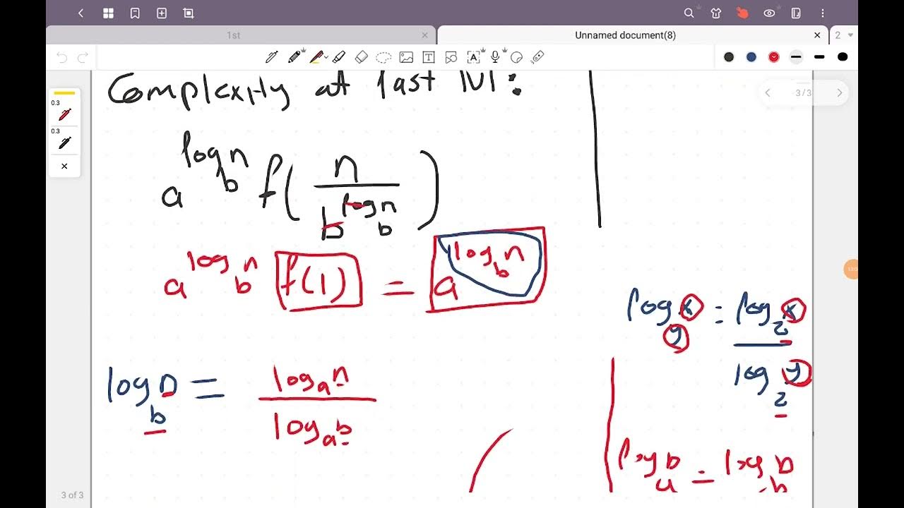 Prove of Master Theorem Algorithm - YouTube