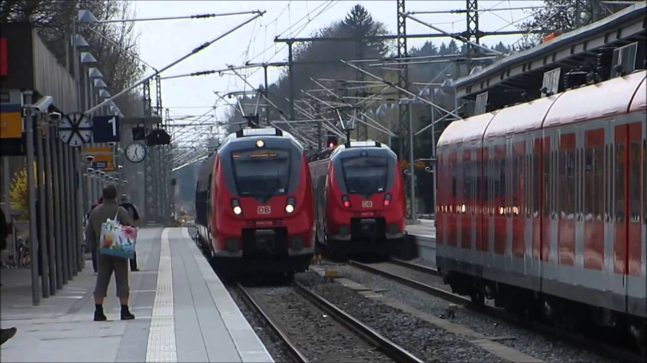 Bahnhof TUTZING : S Bahn München , Werdenfelsbahn[ 25.03.2014 ]