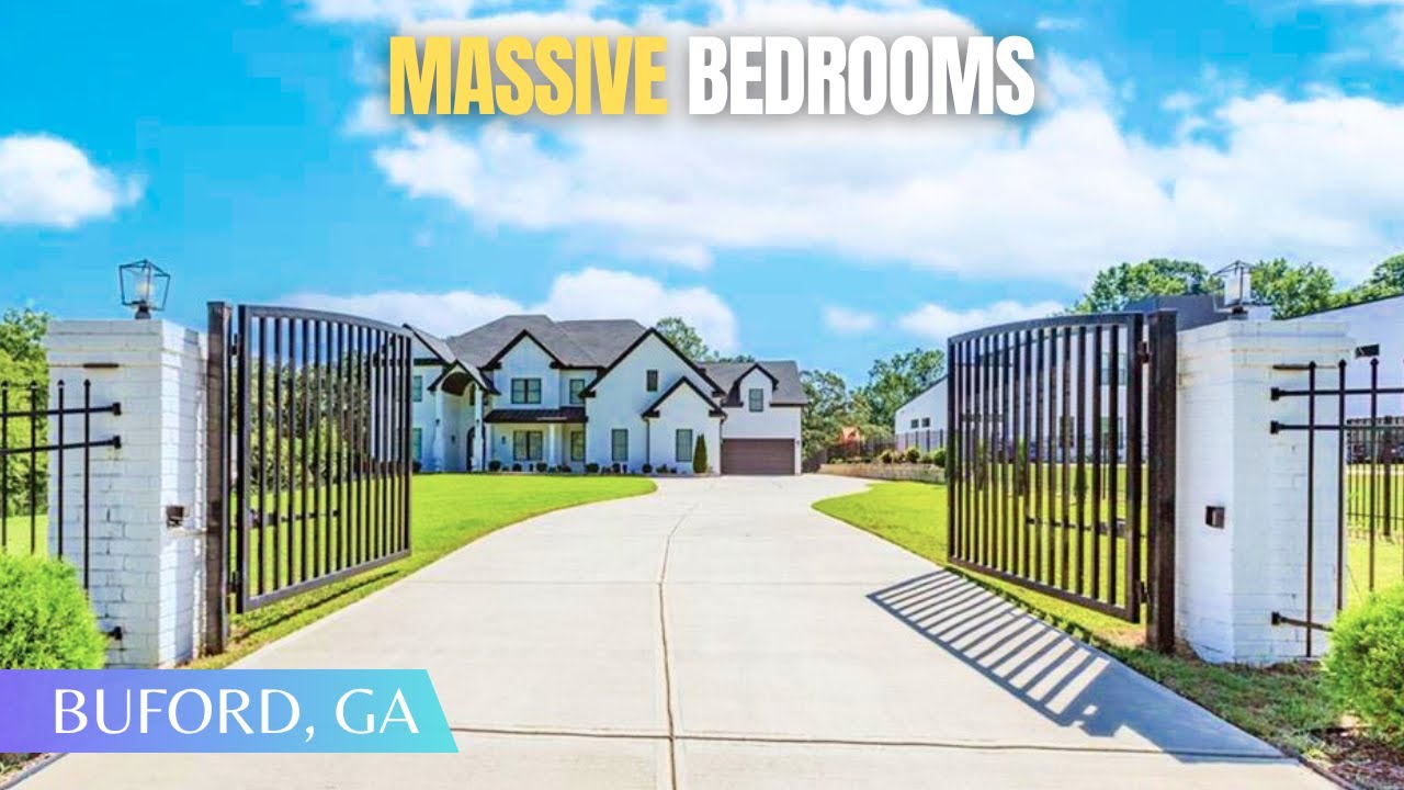 Gated Luxury Custom Modern Home on 1 Acre w/ Koi Pond + 6 Massive Bedrooms + Loft w/Private Balcony